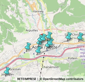 Mappa Via Innocenzo V, 11100 Aosta AO, Italia (1.53455)