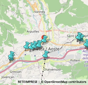 Mappa Via Innocenzo V, 11100 Aosta AO, Italia (2.24286)