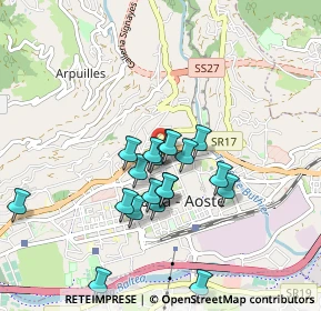 Mappa Via Innocenzo V, 11100 Aosta AO, Italia (0.77368)