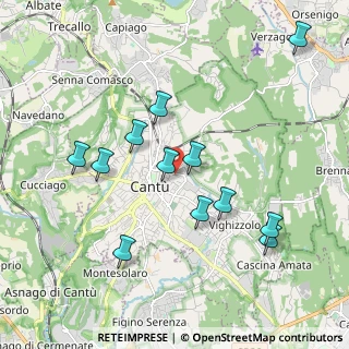 Mappa Via San Vincenzo, 22063 Cantù CO, Italia (1.935)