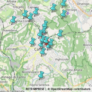 Mappa Via San Vincenzo, 22063 Cantù CO, Italia (1.801)