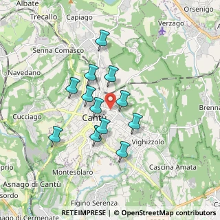 Mappa Via San Vincenzo, 22063 Cantù CO, Italia (1.4225)