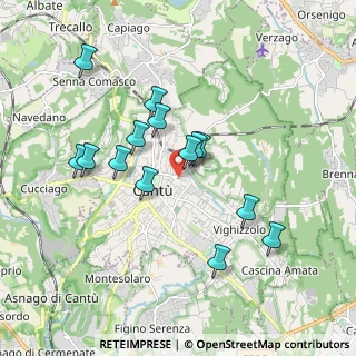 Mappa Via San Vincenzo, 22063 Cantù CO, Italia (1.64357)