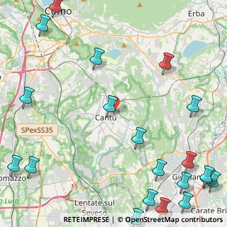 Mappa Via San Vincenzo, 22063 Cantù CO, Italia (7.0525)