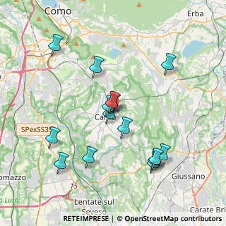 Mappa Via San Vincenzo, 22063 Cantù CO, Italia (3.74533)