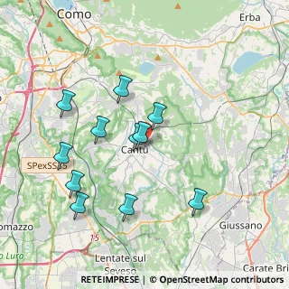 Mappa Via San Vincenzo, 22063 Cantù CO, Italia (3.64273)