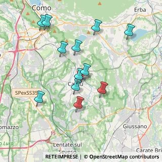 Mappa Via San Vincenzo, 22063 Cantù CO, Italia (3.73333)