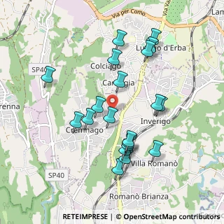Mappa Via Fiume, 22044 Inverigo CO, Italia (0.9165)