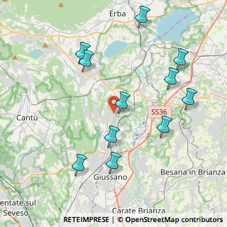 Mappa Via Fiume, 22044 Inverigo CO, Italia (4.34091)