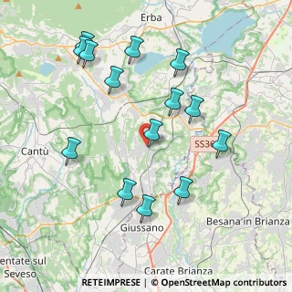 Mappa Via Fiume, 22044 Inverigo CO, Italia (4.11286)