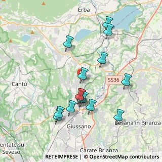 Mappa Via Fiume, 22044 Inverigo CO, Italia (3.73533)