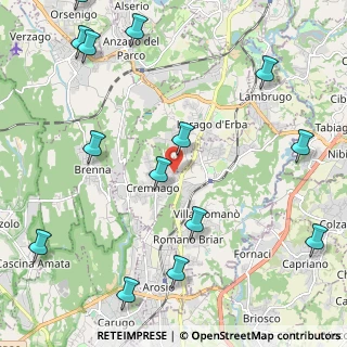 Mappa Via Fiume, 22044 Inverigo CO, Italia (2.89214)