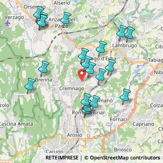 Mappa Via Fiume, 22044 Inverigo CO, Italia (2.168)