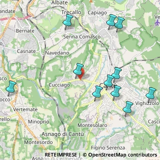 Mappa Via Benvenuto Cellini, 22060 Cucciago CO, Italia (2.45182)