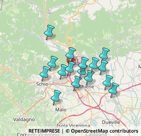 Mappa Via dell'Agricoltura, 36013 Piovene Rocchette VI, Italia (5.6125)