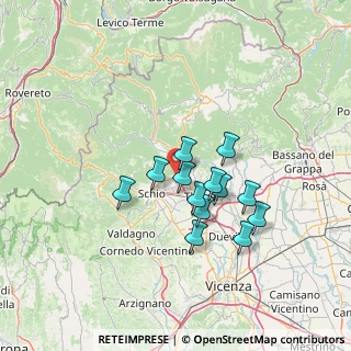 Mappa Via Martiri d.Libertà, 36014 Santorso VI, Italia (10.79846)