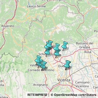 Mappa Via Martiri d.Libertà, 36014 Santorso VI, Italia (11.04)