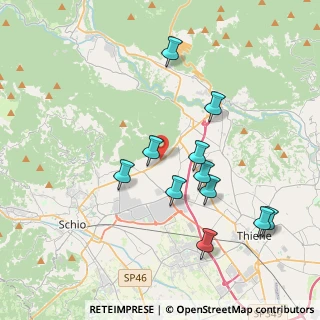 Mappa Via Martiri d.Libertà, 36014 Santorso VI, Italia (3.79182)