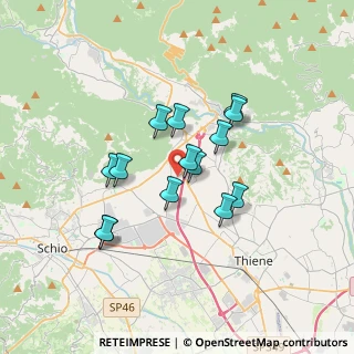 Mappa Via Pilastri, 36013 Piovene Rocchette VI, Italia (2.775)