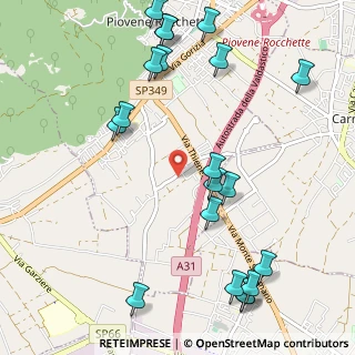 Mappa Via Pilastri, 36013 Piovene Rocchette VI, Italia (1.3175)