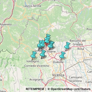 Mappa Via Pilastri, 36013 Piovene Rocchette VI, Italia (7.79083)