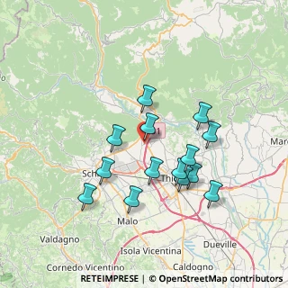 Mappa Via Pilastri, 36013 Piovene Rocchette VI, Italia (6.52214)
