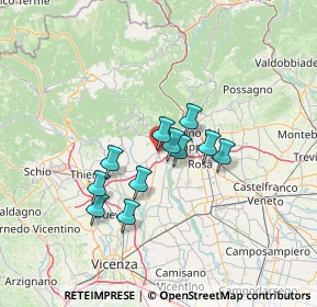 Mappa Via Garzadore Beltrame, 36063 Marostica VI, Italia (9.92182)