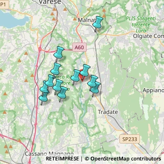 Mappa Via Tevere, 21043 Castiglione Olona VA, Italia (2.94583)