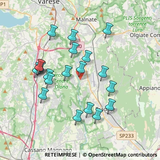 Mappa Via Tevere, 21043 Castiglione Olona VA, Italia (3.779)