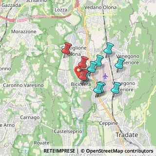 Mappa Via Tevere, 21043 Castiglione Olona VA, Italia (1.22727)