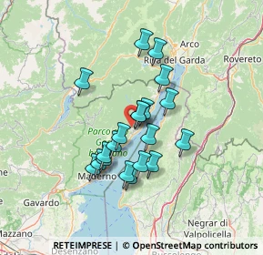 Mappa Via Francesco Pernunian, 25080 Tignale BS, Italia (10.7535)