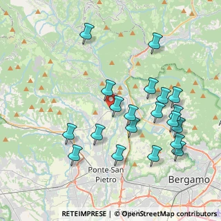 Mappa Str. della Regina, 24031 Almenno San Salvatore BG, Italia (4.084)