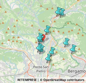 Mappa Str. della Regina, 24031 Almenno San Salvatore BG, Italia (3.14636)