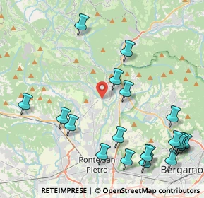 Mappa Strada della Regina, 24031 Almenno San Salvatore BG, Italia (5.3045)