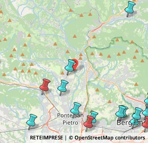 Mappa Strada della Regina, 24031 Almenno San Salvatore BG, Italia (6.87706)