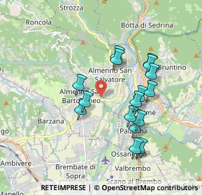 Mappa Strada della Regina, 24031 Almenno San Salvatore BG, Italia (1.65813)