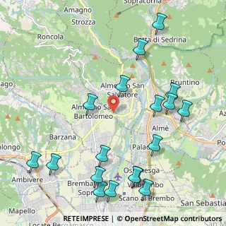 Mappa Strada della Regina, 24031 Almenno San Salvatore BG, Italia (2.56944)