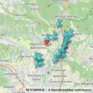 Mappa Strada della Regina, 24031 Almenno San Salvatore BG, Italia (1.6325)