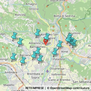 Mappa Str. della Regina, 24031 Almenno San Salvatore BG, Italia (2.006)