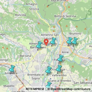 Mappa Strada della Regina, 24031 Almenno San Salvatore BG, Italia (3.01833)