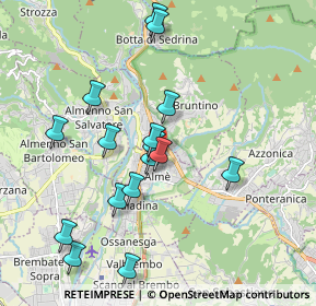 Mappa Via S. Michele, 24011 Almè BG, Italia (1.86)