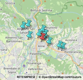 Mappa Via S. Michele, 24011 Almè BG, Italia (0.95583)