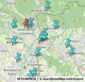 Mappa Via S. Michele, 24011 Almè BG, Italia (1.95294)