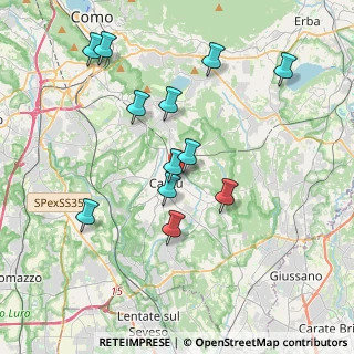 Mappa Via Sant' Adeodato, 22063 Cantù CO, Italia (3.72333)