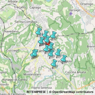 Mappa Via Sant' Adeodato, 22063 Cantù CO, Italia (1.08786)