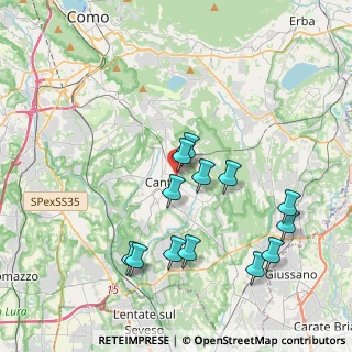 Mappa Via S. Vincenzo, 22063 Cantù CO, Italia (3.90923)