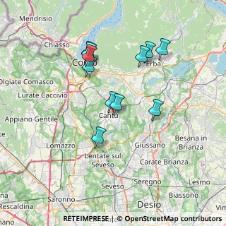 Mappa Via S. Vincenzo, 22063 Cantù CO, Italia (6.55)