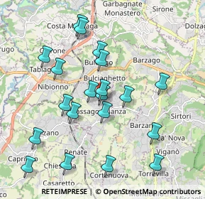 Mappa Via G. Parini, 23893 Cassago Brianza LC, Italia (1.974)