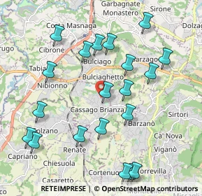 Mappa Via G. Parini, 23893 Cassago Brianza LC, Italia (2.212)