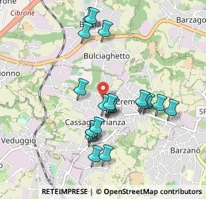 Mappa Via G. Parini, 23893 Cassago Brianza LC, Italia (0.864)